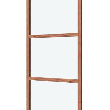 Glaswand De Luxe onbehandeld - type C 100.4x230cm