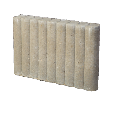 Palissadeband rond 8x35 grijs