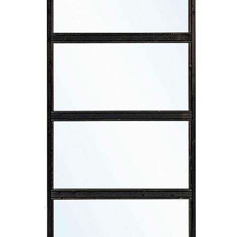 Glaswand modern zwart dubbel - Wandmodule B99xH210cm