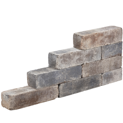 Blockstone 15x15x45 - Bruin/Beige/Zwart