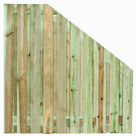 Tuinscherm geïmp. 21 planks (19+2) - Enschede 180/90x180cm VERLOOP - schutting