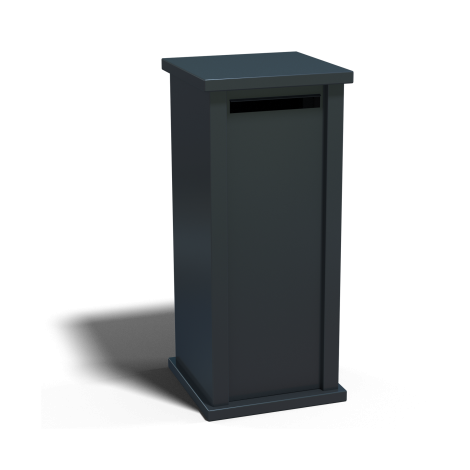 Gepoedercoat staal brievenbus Type S-RAL7016 (antraciet grijs)