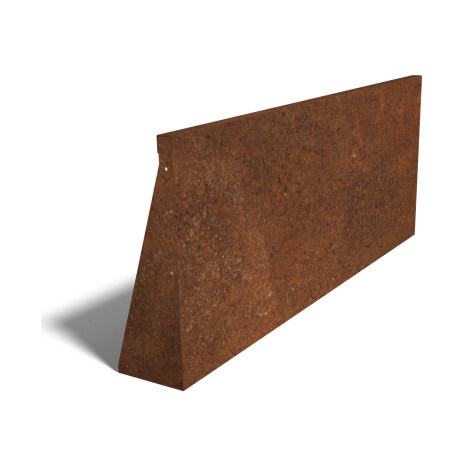 Cortenstaal keerwand recht 150cm (hoogte 60cm)