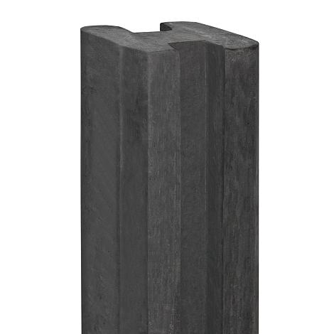 Berton©-E-sleufpaal 10x10 antraciet - 10x10x270cm eindmodel - Eems-serie