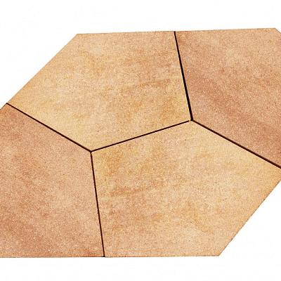Pentagon - Oker/Rood/Bruin