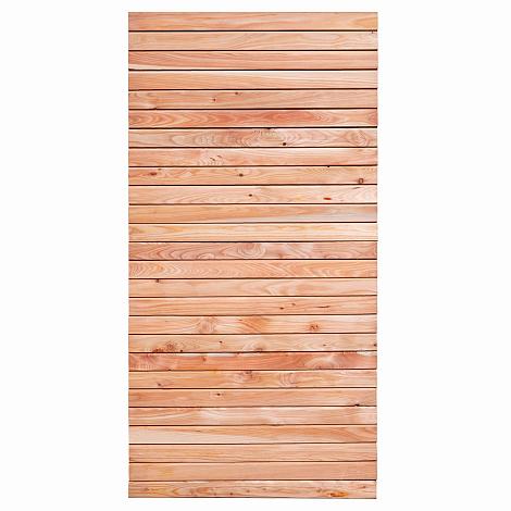 Tuinscherm lariks Rhombus - Klagenfurt H90xB180cm (breed) - afmeting rhombuslat: 1.6x6.9cm - recht m