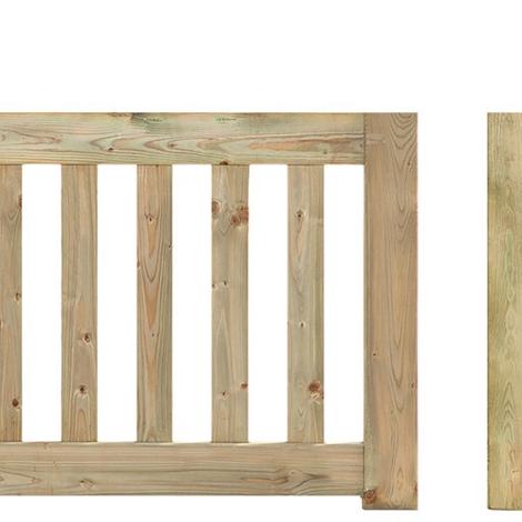 Tuinhekdeur geïmpregneerd - H60xB100XD4cm Modern de Luxe