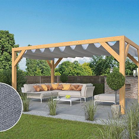 Schuifzeil - 300x500cm zilver/grijs