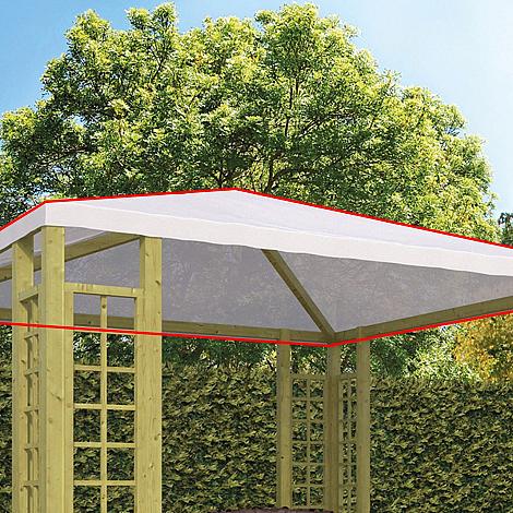Houten paviljoen - los zeildoek