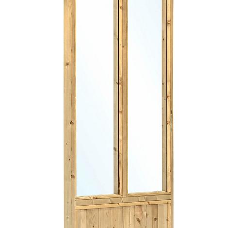 Glaswand geïmpregneerd dubbel - Wandmodule B97xH200cm