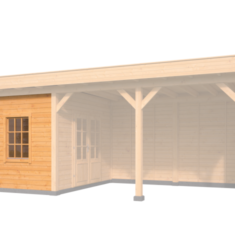 Zij- / voorwandmodule type P - 1980x2300mm