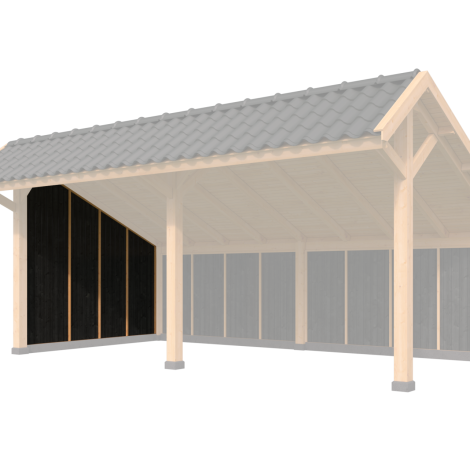 Voor- / achterwandmodule type P - 1980x2300mm