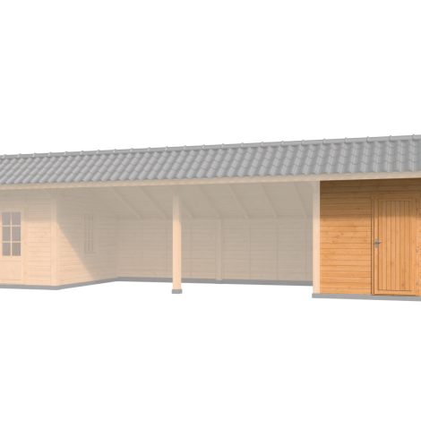 Zij- / voorwandmodule type S - 2980x2690mm