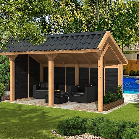 Bergen L Type 2 - Potdekselplank zwart