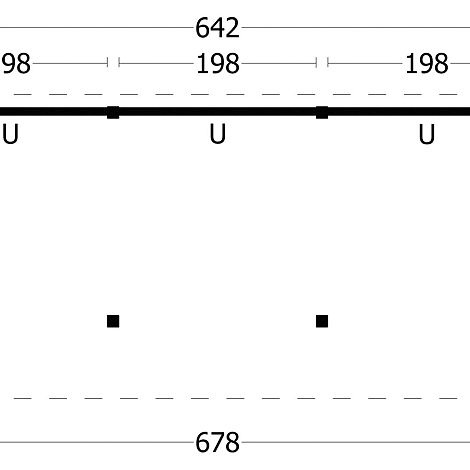Bergen L Type 6 - Potdekselplank zwart
