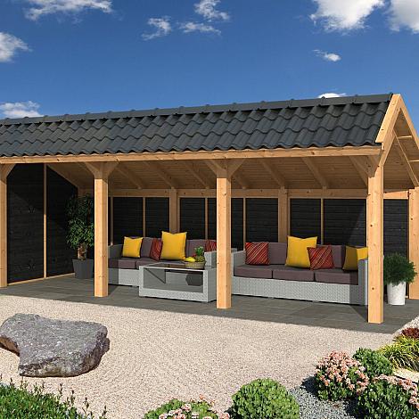 Bergen L Type 6 - Potdekselplank zwart