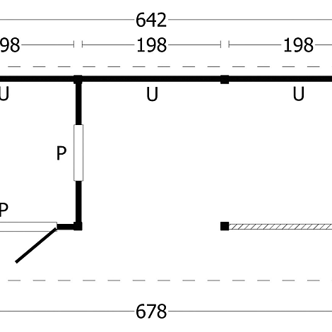 Bergen L Type 8 - Potdekselplank blank