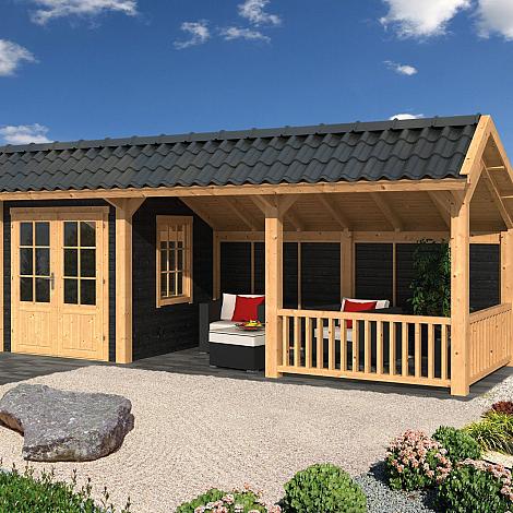 Bergen L Type 8 - Potdekselplank zwart