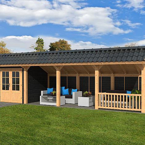 Bergen L Type 11 - Potdekselplank zwart