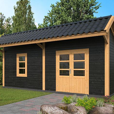 Bergen XL Type 4 - Potdekselplank zwart