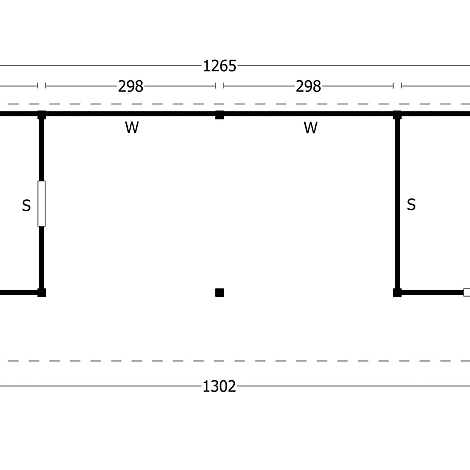 Bergen XL Type 12 - Potdekselplank zwart