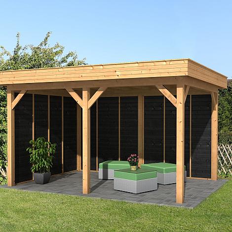 Oslo L Type 2 - Potdekselplank zwart