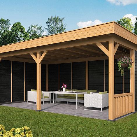 Oslo L Type 3 - Potdekselplank zwart