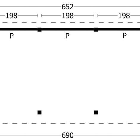 Oslo L Type 6 - Potdekselplank zwart