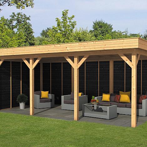 Oslo L Type 6 - Potdekselplank zwart