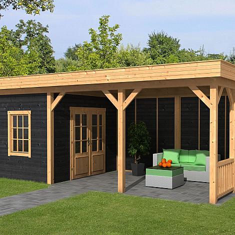 Oslo L Type 8 - Potdekselplank zwart