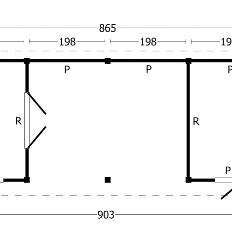 Oslo L Type 12 - Potdekselplank blank