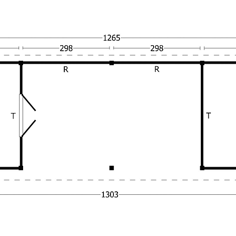 Oslo XL Type 12 - Potdekselplank zwart