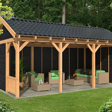 Hamar L Type 6 - Potdekselplank zwart