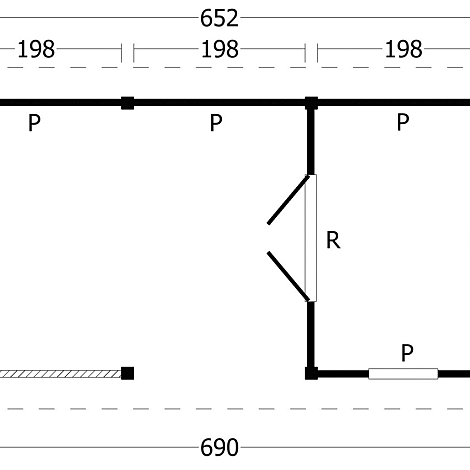 Hamar L Type 7 - Potdekselplank zwart