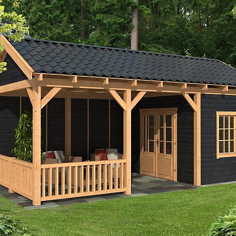 Hamar L Type 7 - Potdekselplank zwart