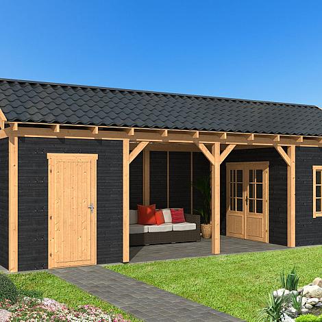 Hamar L Type 12 - Potdekselplank zwart