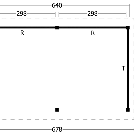 Hamar XL Type 2 - Potdekselplank zwart