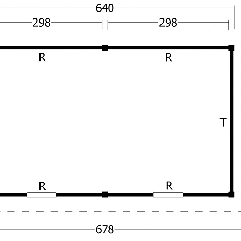 Hamar XL Type 4 - Potdekselplank zwart