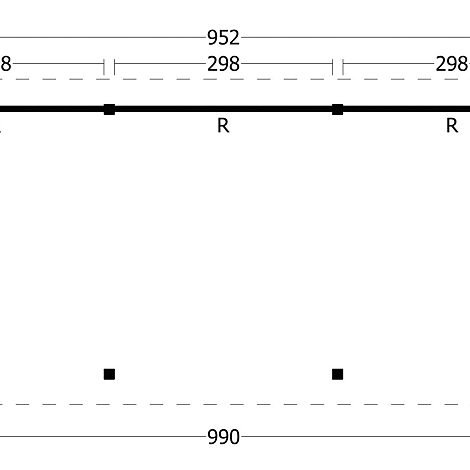 Hamar XL Type 6 - Potdekselplank blank