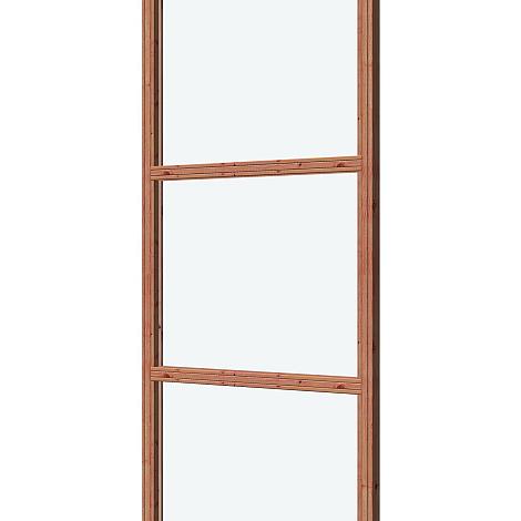 Glaswand De Luxe onbehandeld - type B 89.1x230cm