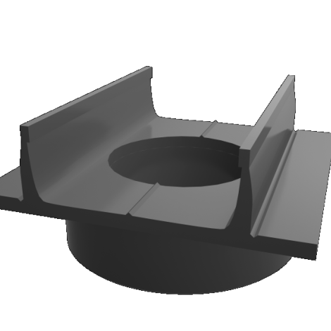 Luxe Drain mini onder uitloop 75mm