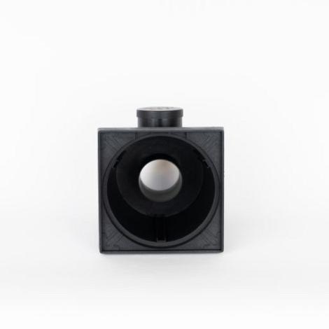 Luxe Drain vloerput grijs met rooster