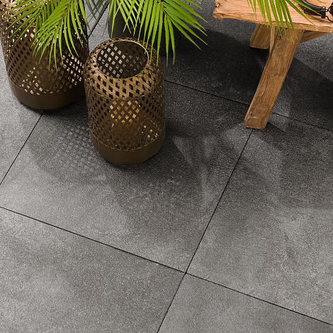 GeoProArte - Grey Steel 60x60x4 cm