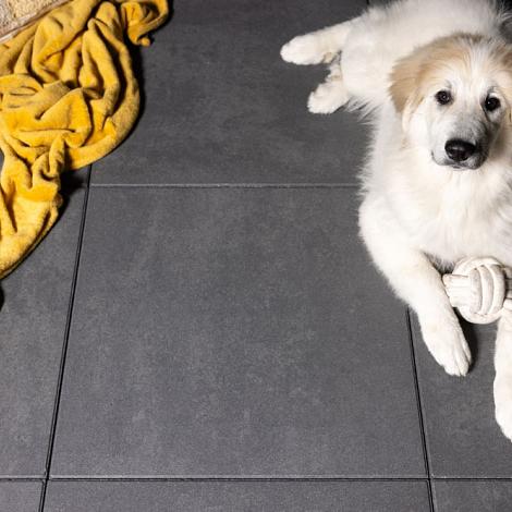 Corio Zwart/Grijs Genuanceerd - 60x60x4cm