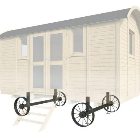 Wielenset/onderstel - t.b.v. zigeunerwagen