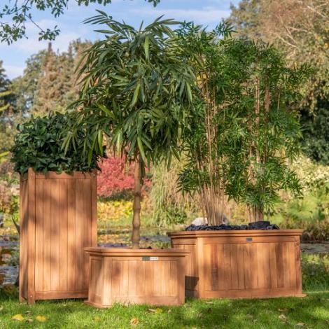 Bloembak teak - Flores groot