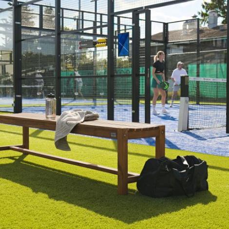 Teak tuinbank - Court