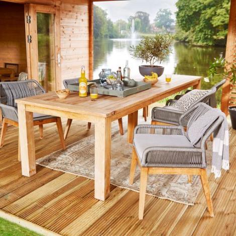 Tuintafel teak - Solide rustiek 300x100cm