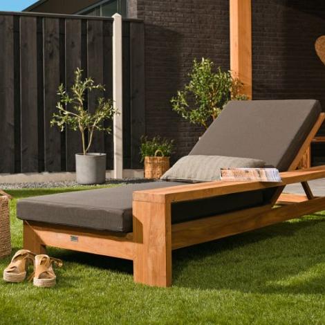Teak sunlounger - Danau