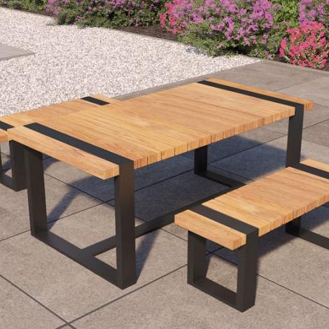 Teak tuinset - Dinnerset Wellington